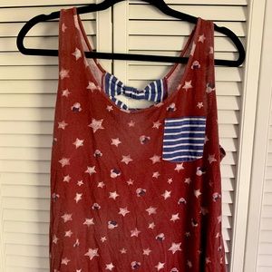 Disney Minnie Mouse stars and stripes tank top. Lg